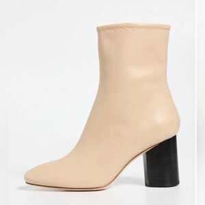 AEYDE Alena Nappa Leather Latte Boots, New, Size EU 40